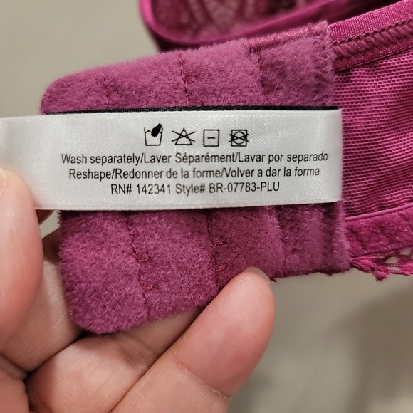 Adore Me Jenni Unlined Plus Purple Bra - Sz 42C US - Picture 6 of 8